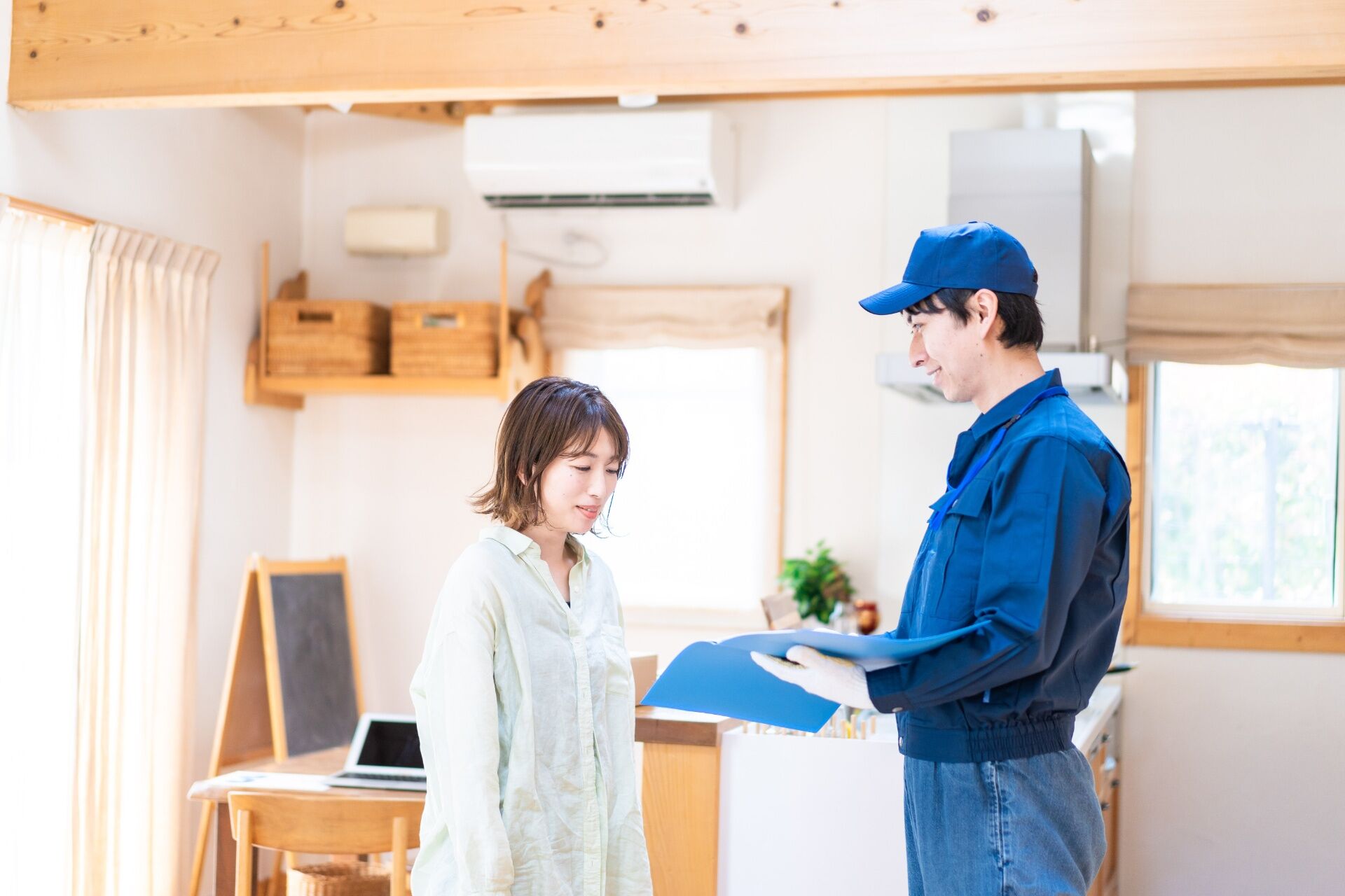 事前に調整した日時に現場まで訪問